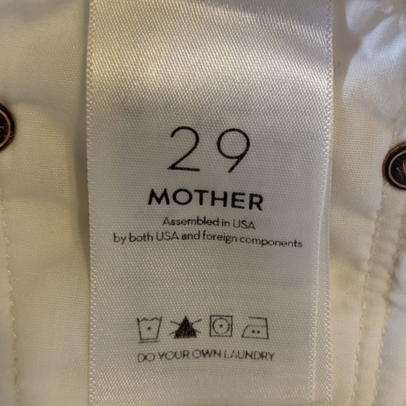 MOTHER High Waisted Looker Dagger Ankle Fray jeans in Glass Slipper size 29 - Picture 11 of 13